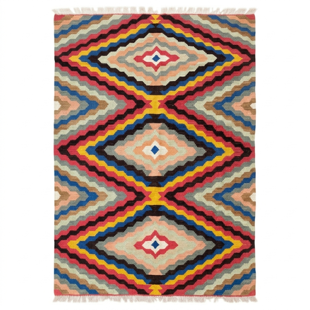 Handmade Afghan Chobi Kilim Rug 196x123 cm KAS#809