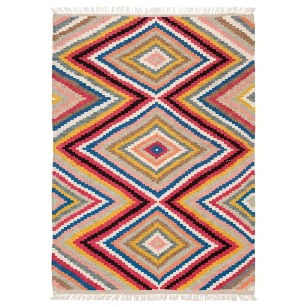 Handmade Afghan Chobi Kilim Rug 168x116 cm KAS#812