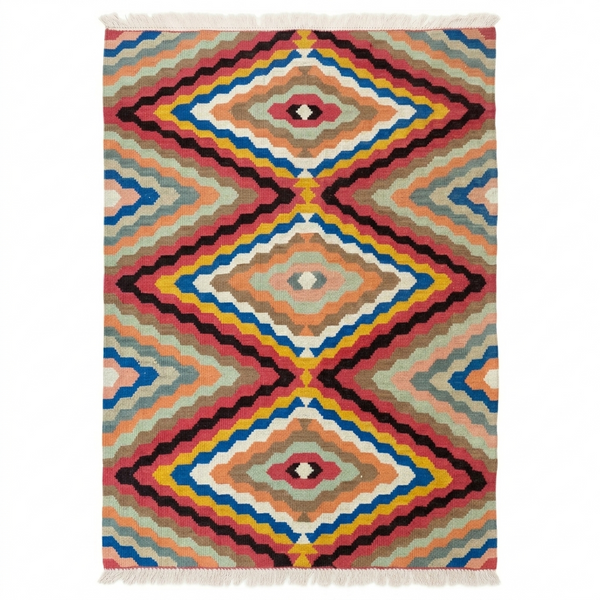 Handmade Afghan Chobi Kilim Rug 184x125 cm KAS#814