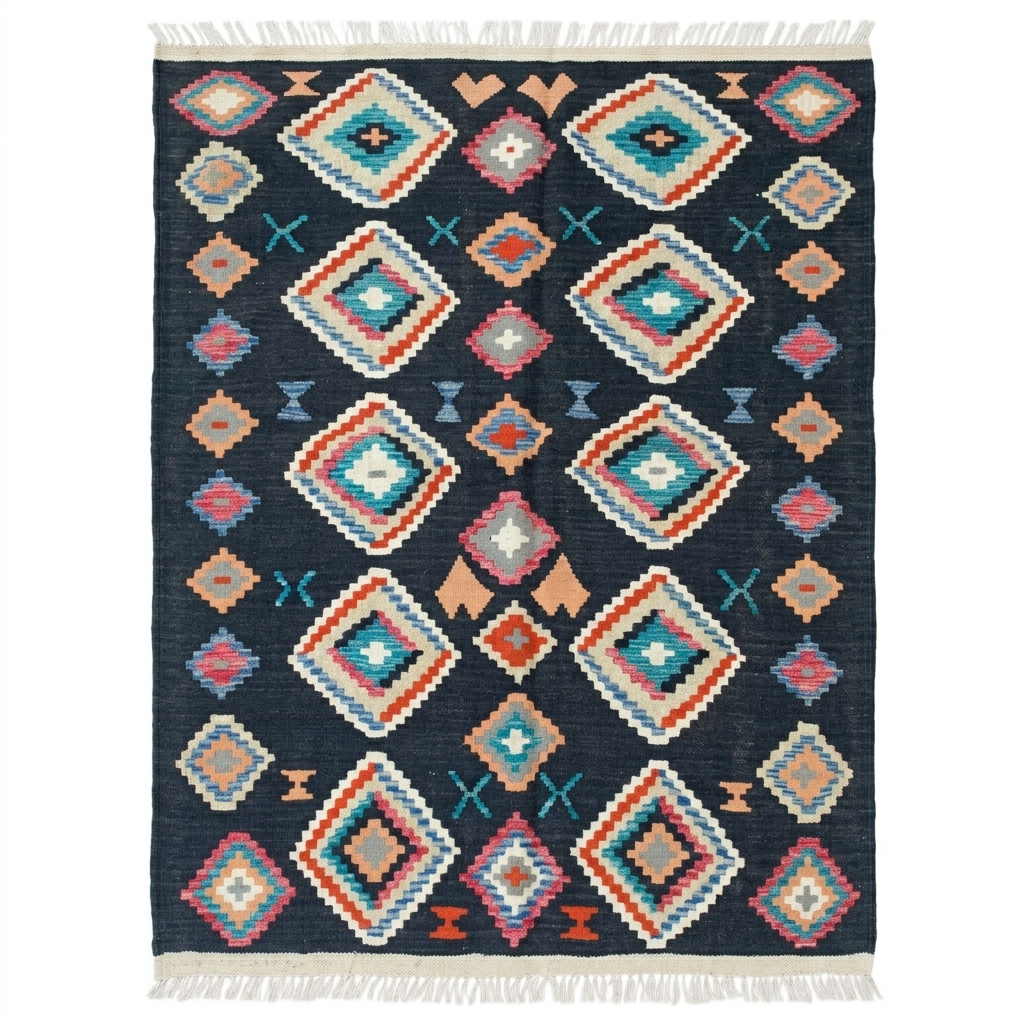 Handmade Afghan Chobi Kilim Rug 166x127 cm KAS#816