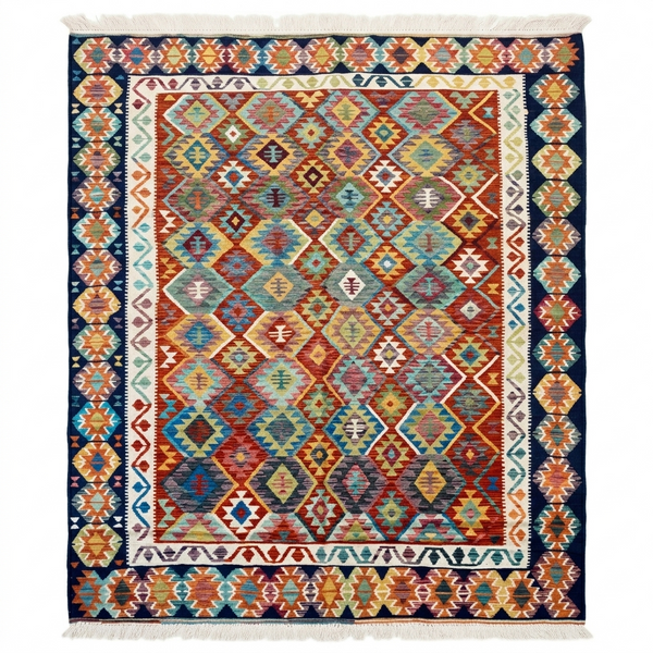Handmade Afghan Chobi Kilim Rug 345x256 cm KAS#825
