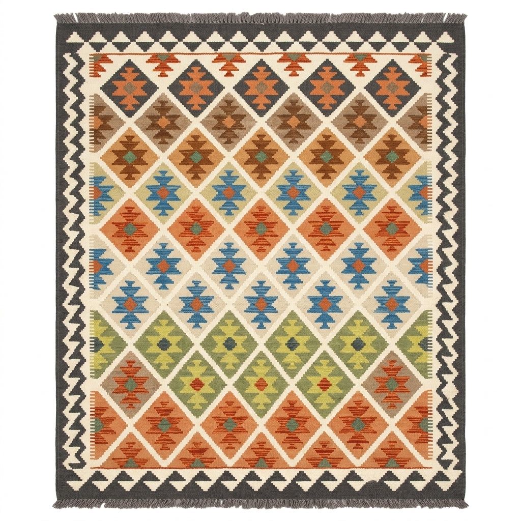 Afghan Handmade Wool Kilim Rug 197 CM x 124 CM KAS#86