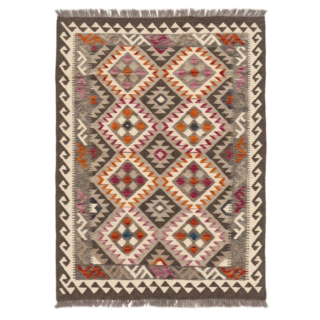 Kuchi Afghan Handmade Maimana Kilim Rug 185 CM x 120 CM KAS#87