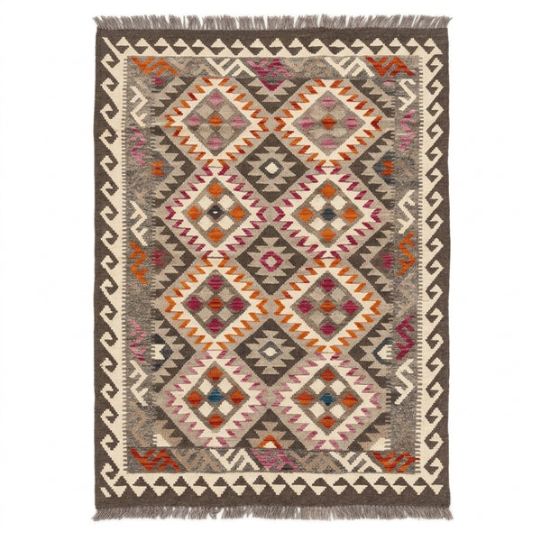 Kuchi Afghan Handmade Maimana Kilim Rug 185 CM x 120 CM KAS#87