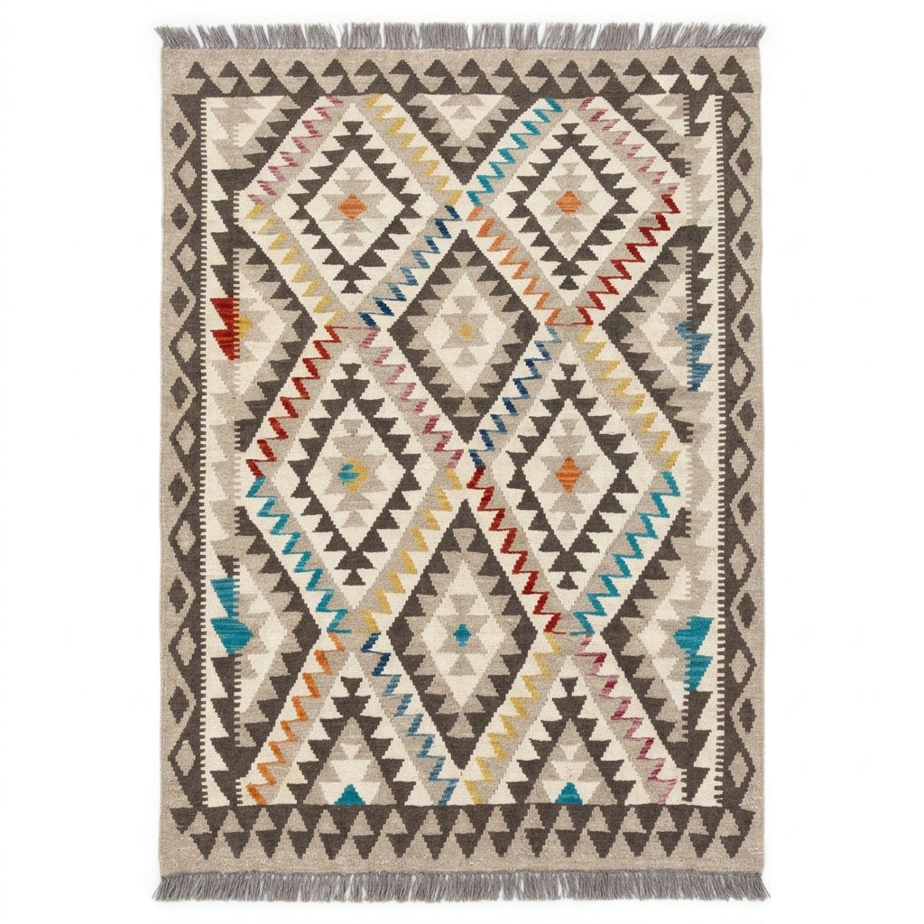Afghan Handmade Chobi Kilim Rug 200 CM x 151 CM KAS#89