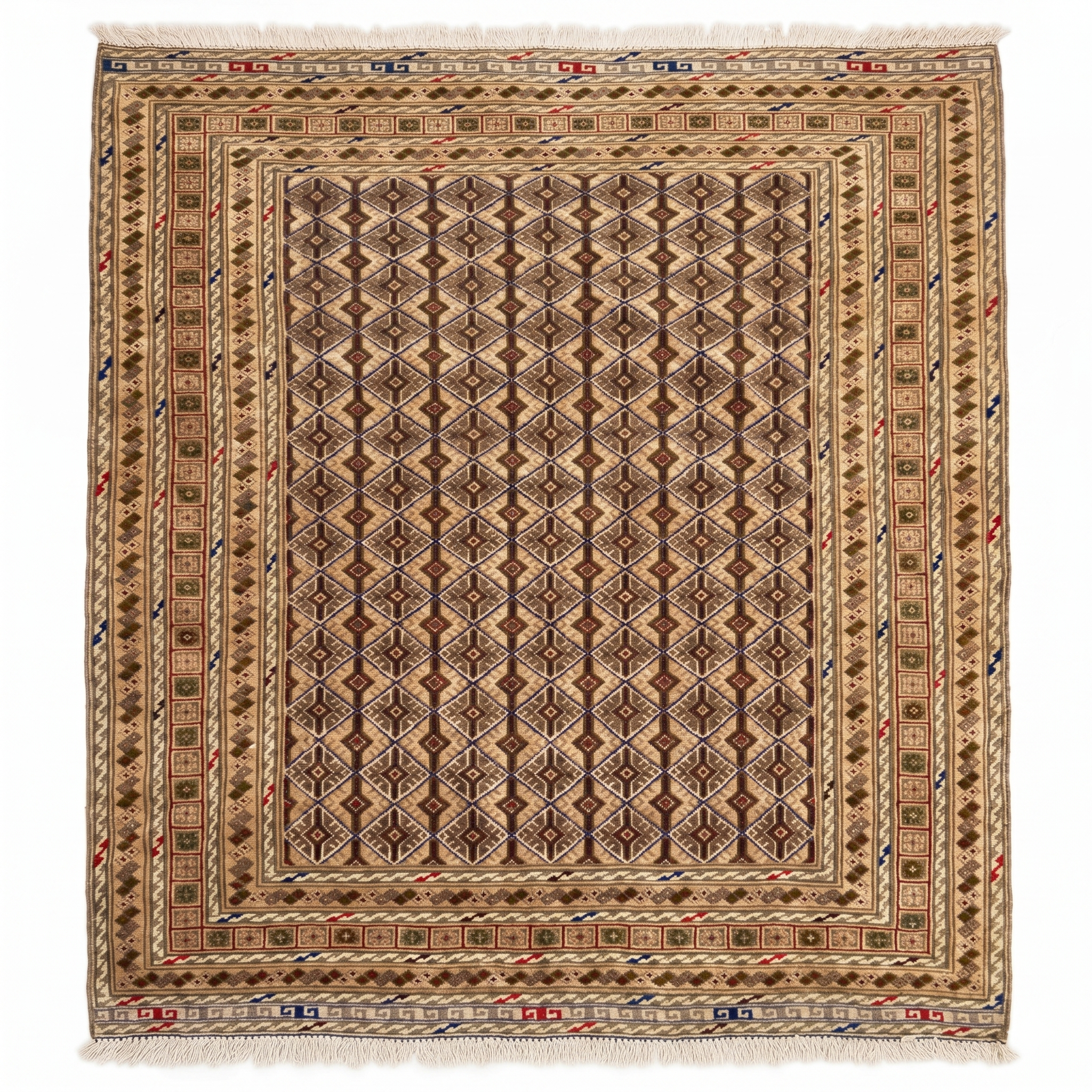 Hand Woven Meshwani Rug 181 CM x 152 CM KA#317