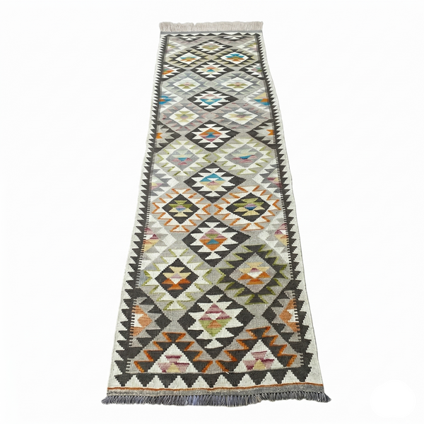 Handmade Flat Weave  Kilim Hallway Runner Rug |10 CM x 81 CM KA#35