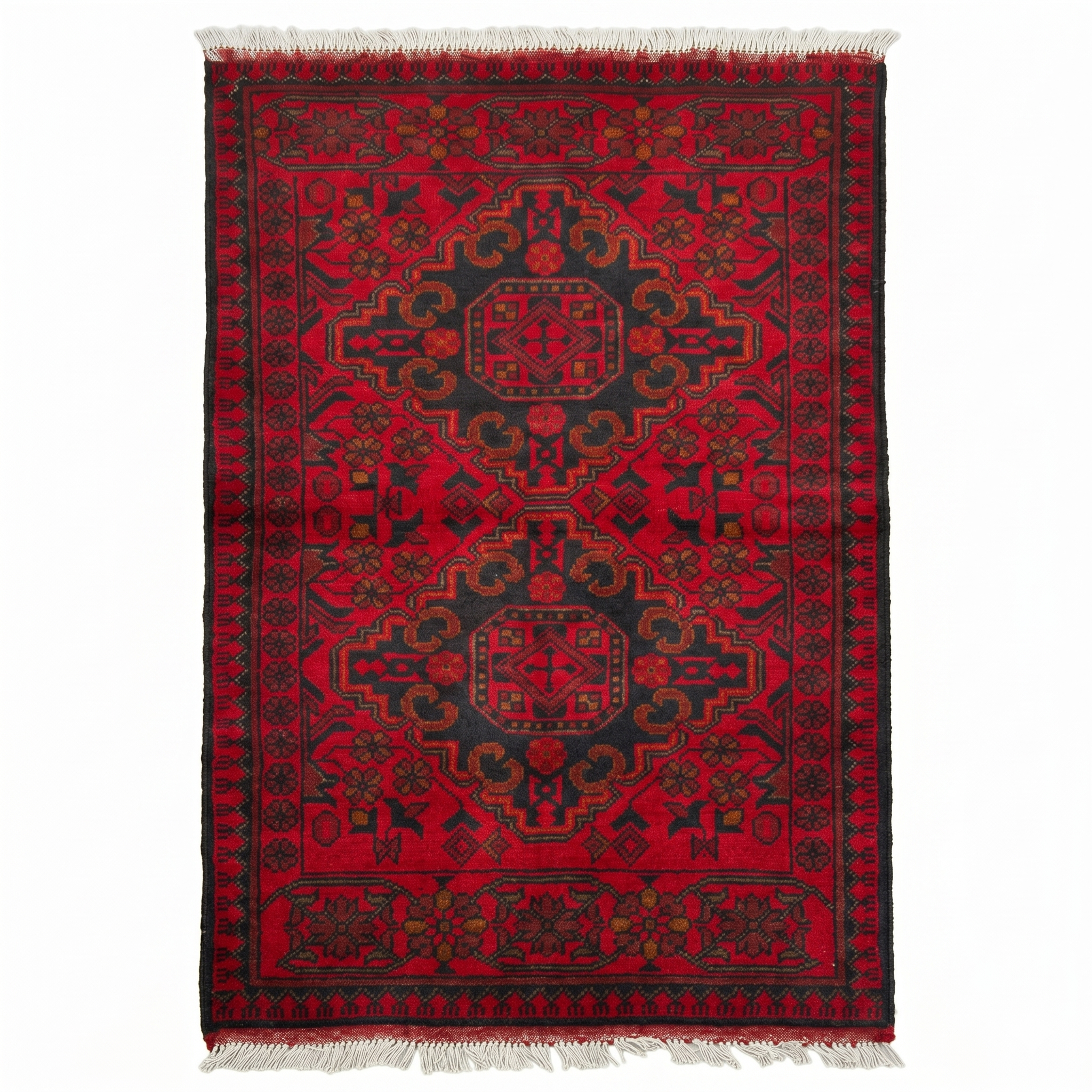 Hand Woven Afghan Traditional Khal Rug | 122 CM x 75 CM KSA#5036