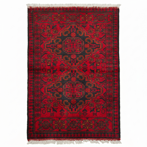Hand Woven Afghan Traditional Khal Rug | 122 CM x 75 CM KSA#5036