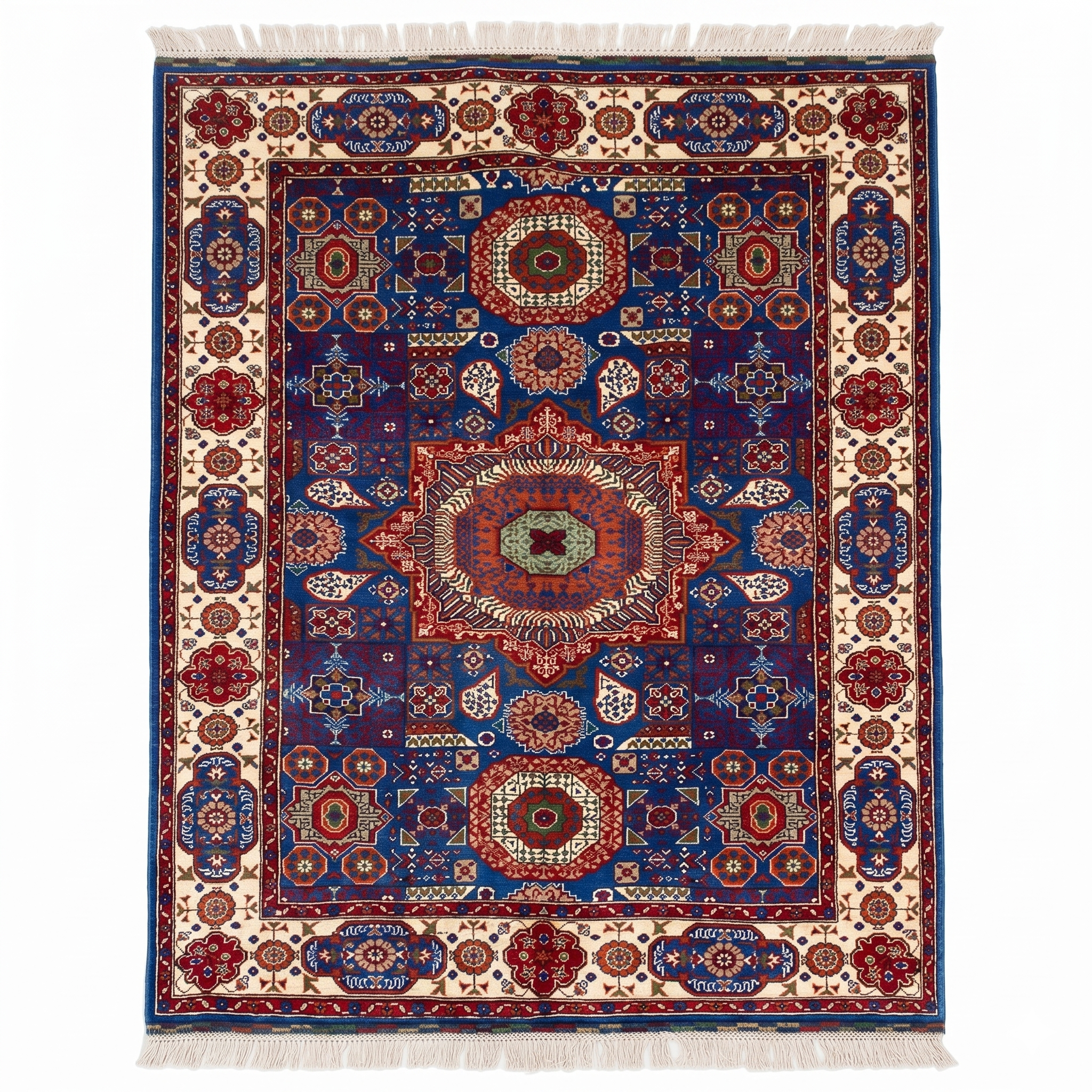 Hand Woven Afghan Traditional Wool Rug 210 CM x 144 CM KSD#996