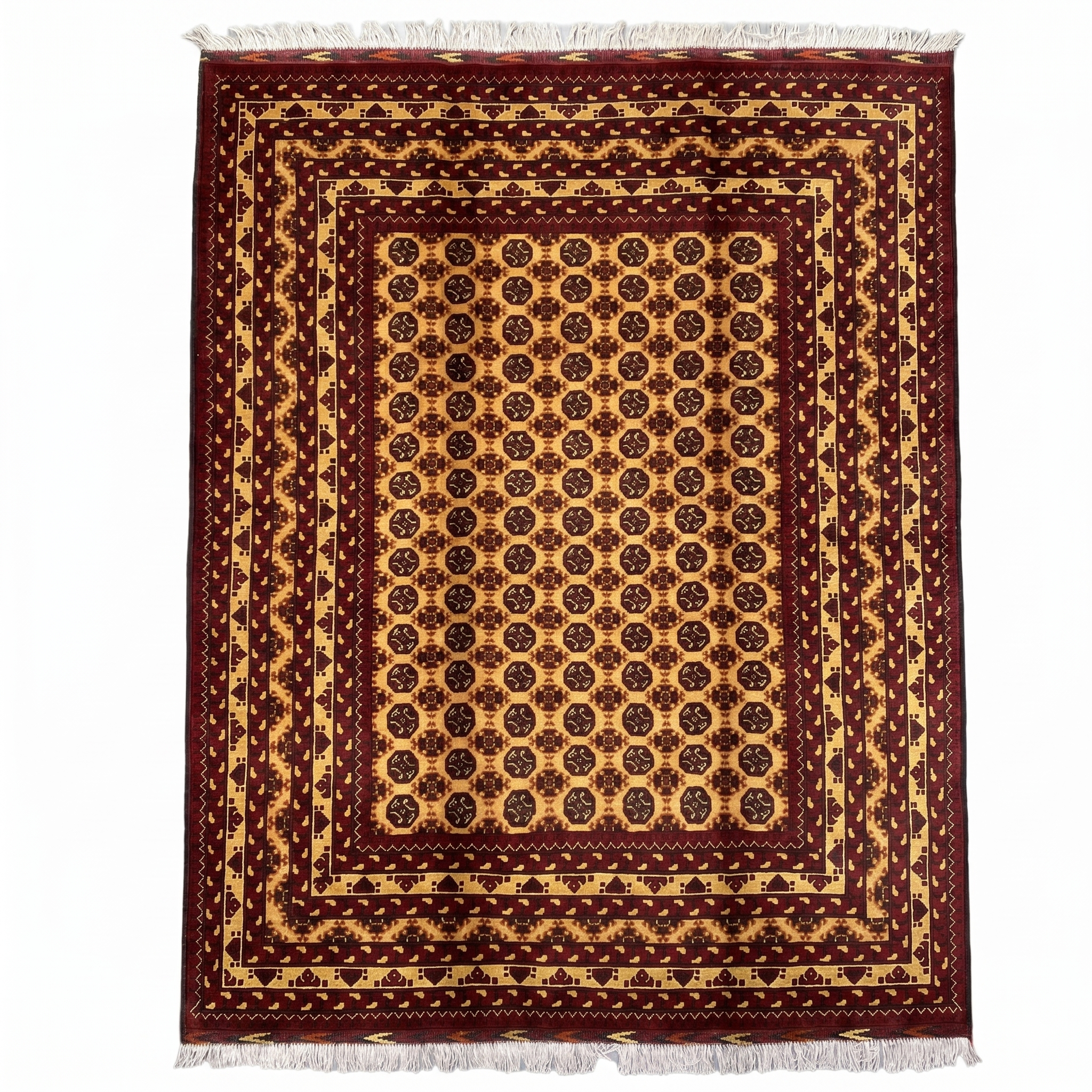 Hand Woven Traditional  Rug  195 CM x 145 CM KSM # 2600