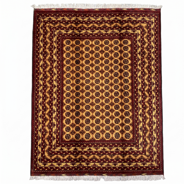 Hand Woven Traditional  Rug  195 CM x 145 CM KSM # 2600
