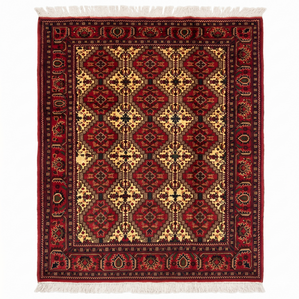Hand Woven Traditional  Rug 196 CM x 149 CM KSM # 301