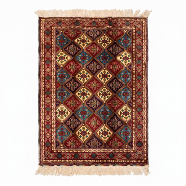 Hand Woven Traditional  Rug  210 CM x 154 CM KSM # 3113