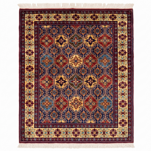 Hand Woven Traditional  Rug 204 CM x 151 CM KSM # 3127