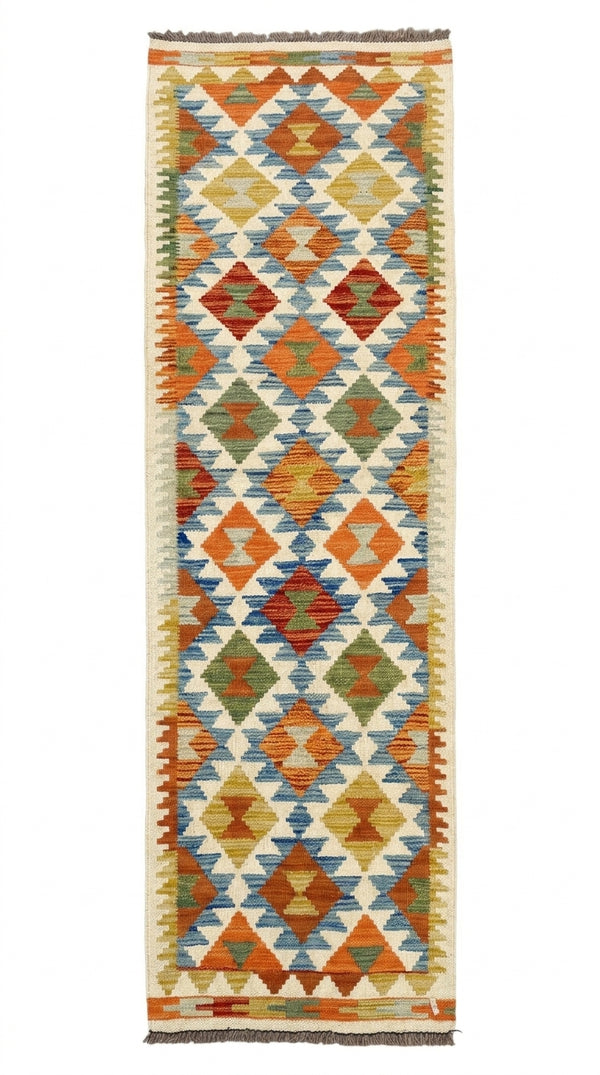 Handmade Chobi Kilim Runner Rug Size: 200 CM x 60 CM KSS#195