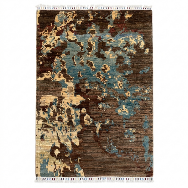 Hand Knotted Modern Wool Rug  172 CM x 114 CM KS#499