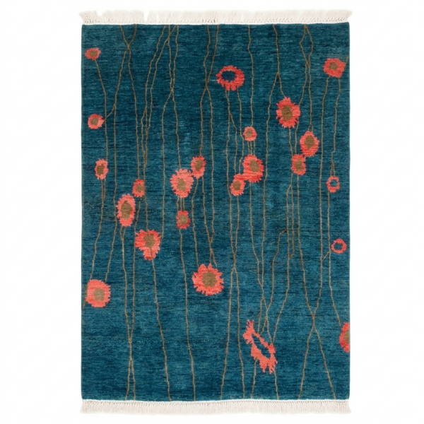 Hand Knotted Modern Wool Rug 172 CM x 114 CM KS#500