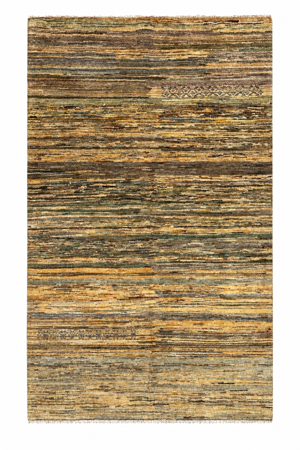 Handmade Earth Tone Modern Rug, 172 CM x 118 CM