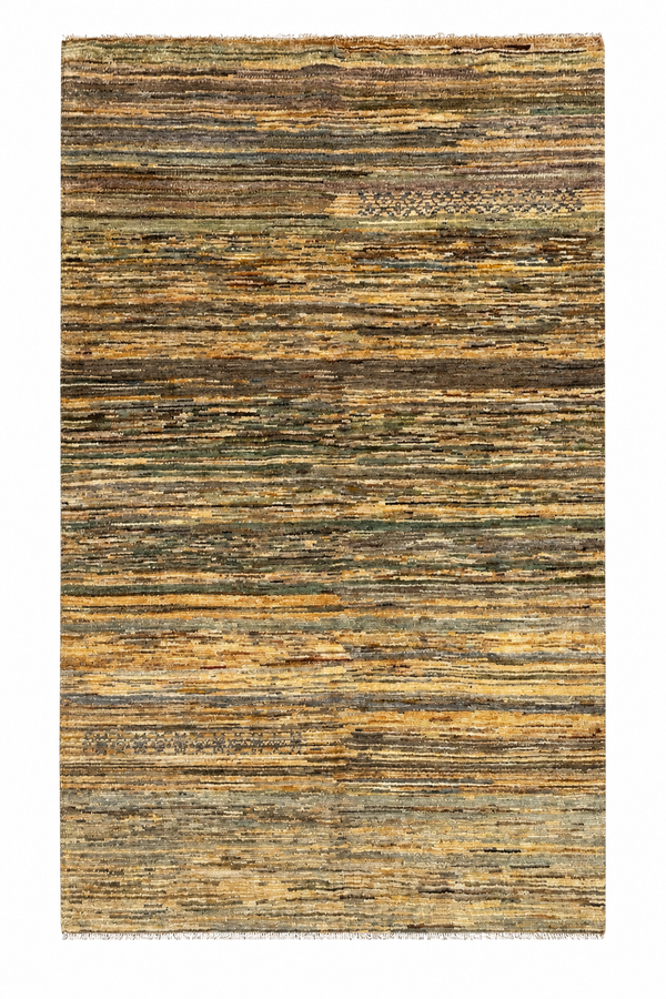 Handmade Earth Tone Modern Rug, 172 CM x 118 CM