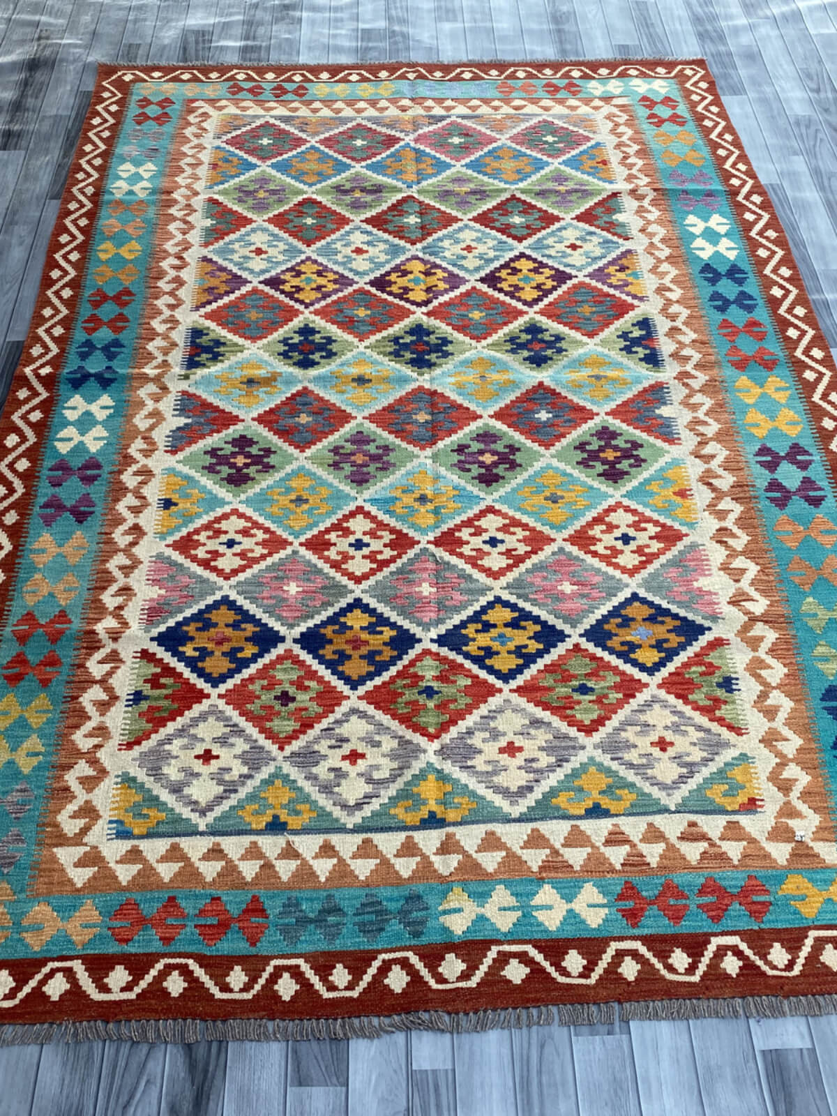 Handmade Flat Weave Kilim Rug  300 cm x 202 cm