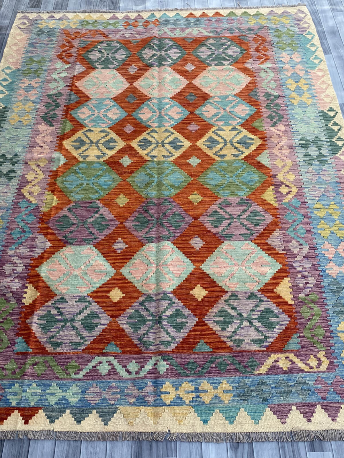 Handmade Flat Weave Kilim Rug 287 cm x 216 cm