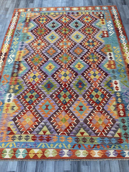 Handmade Flat Weave Kilim Rug ( 300 cm x 212 cm ) SK#1109