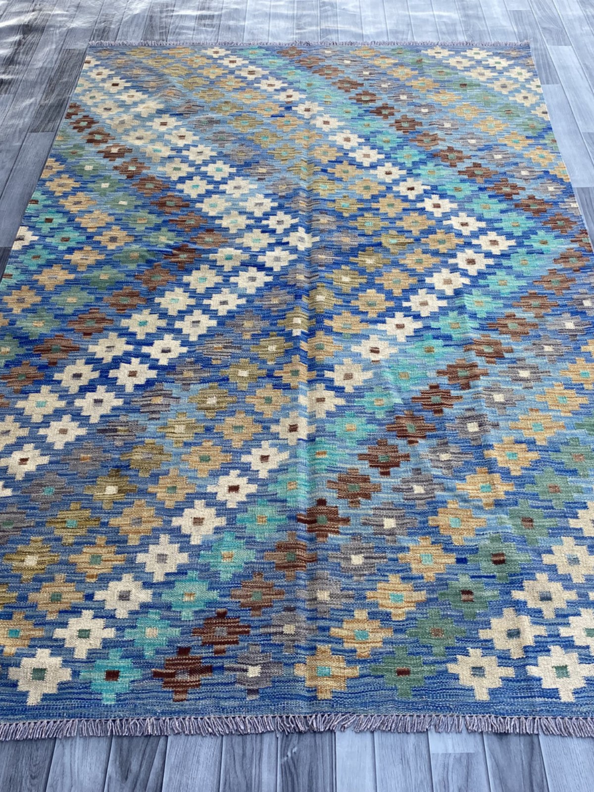 Handmade Flat Weave Kilim Rug  250 cm x 165 cm  SK#1105