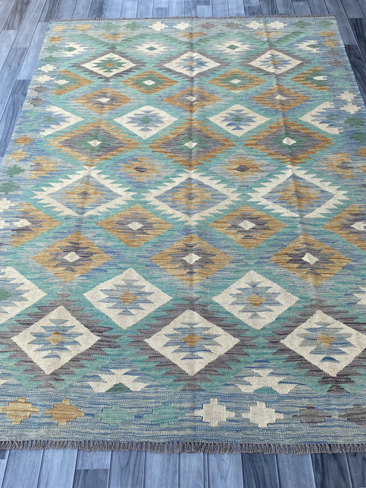 Handmade Flat Weave Kilim Rug  244 cm x 168 cm  SK#1115
