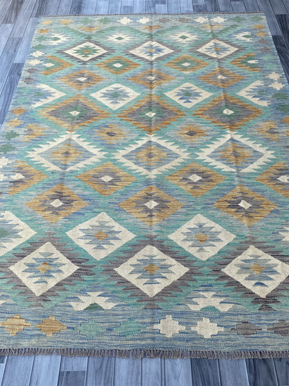 Handmade Flat Weave Kilim Rug  244 cm x 168 cm  SK#1115