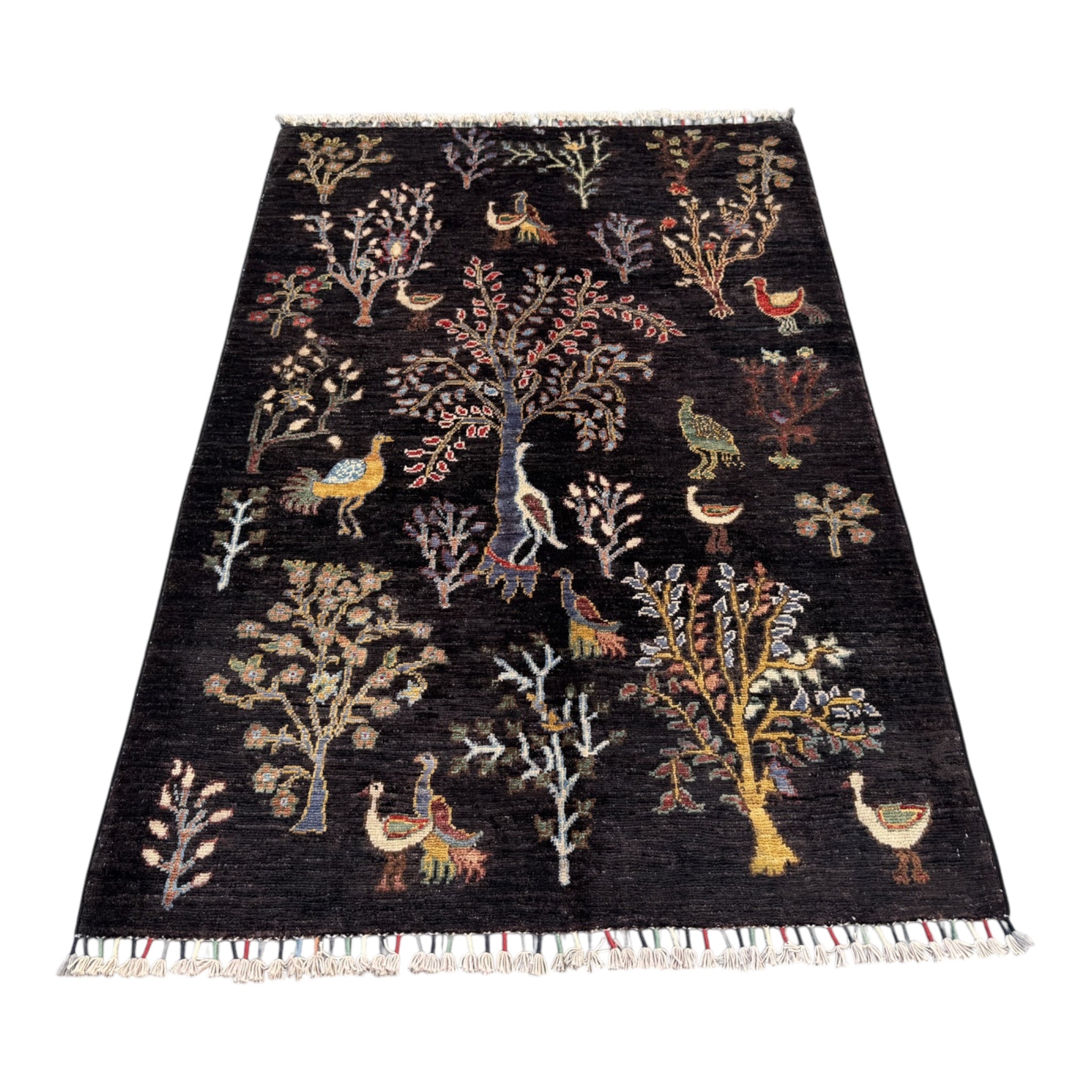 Handmade Chobi Pictorial Wool Rug 149 CM x 102 CM  SS#1405