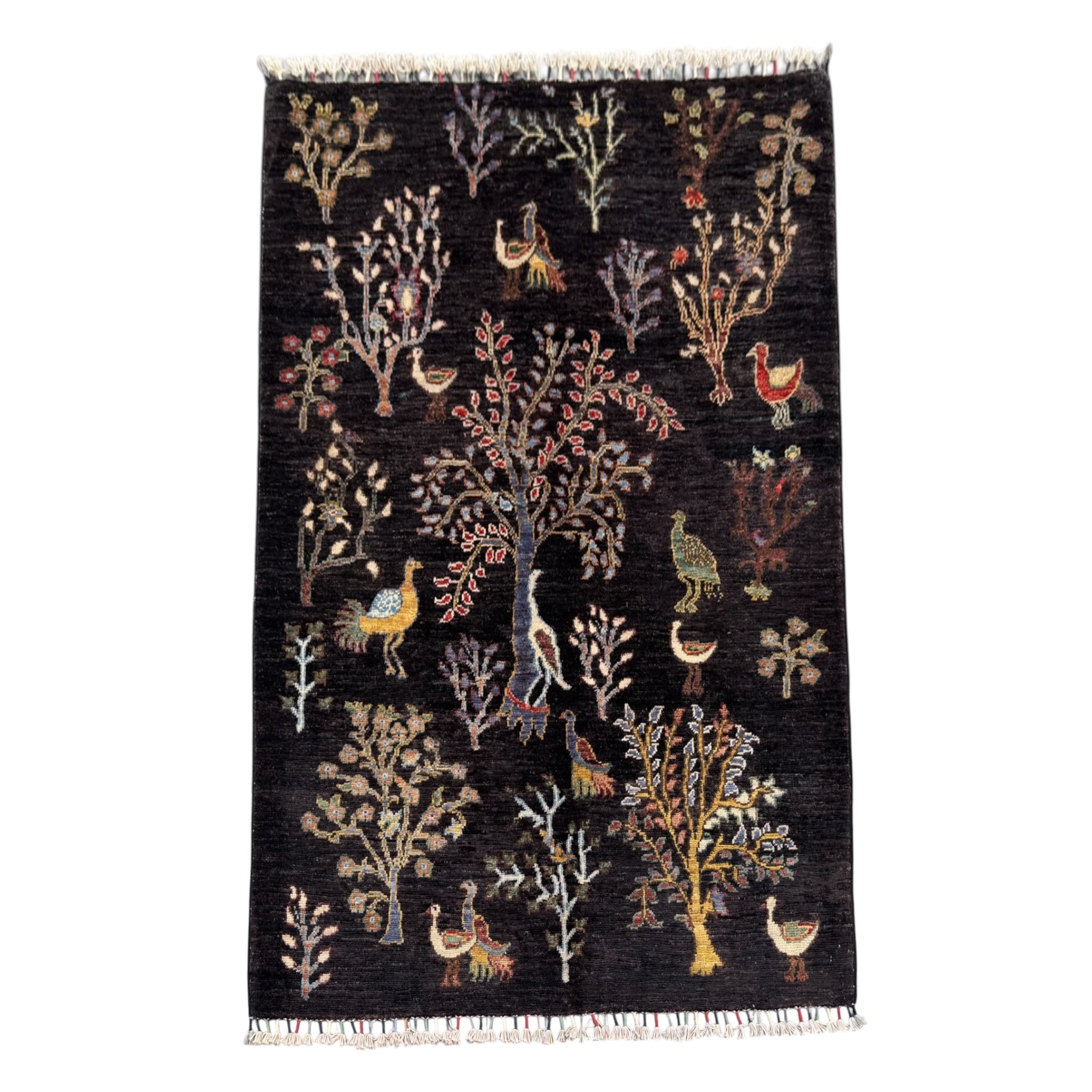 Handmade Chobi Pictorial Wool Rug 149 CM x 102 CM  SS#1405