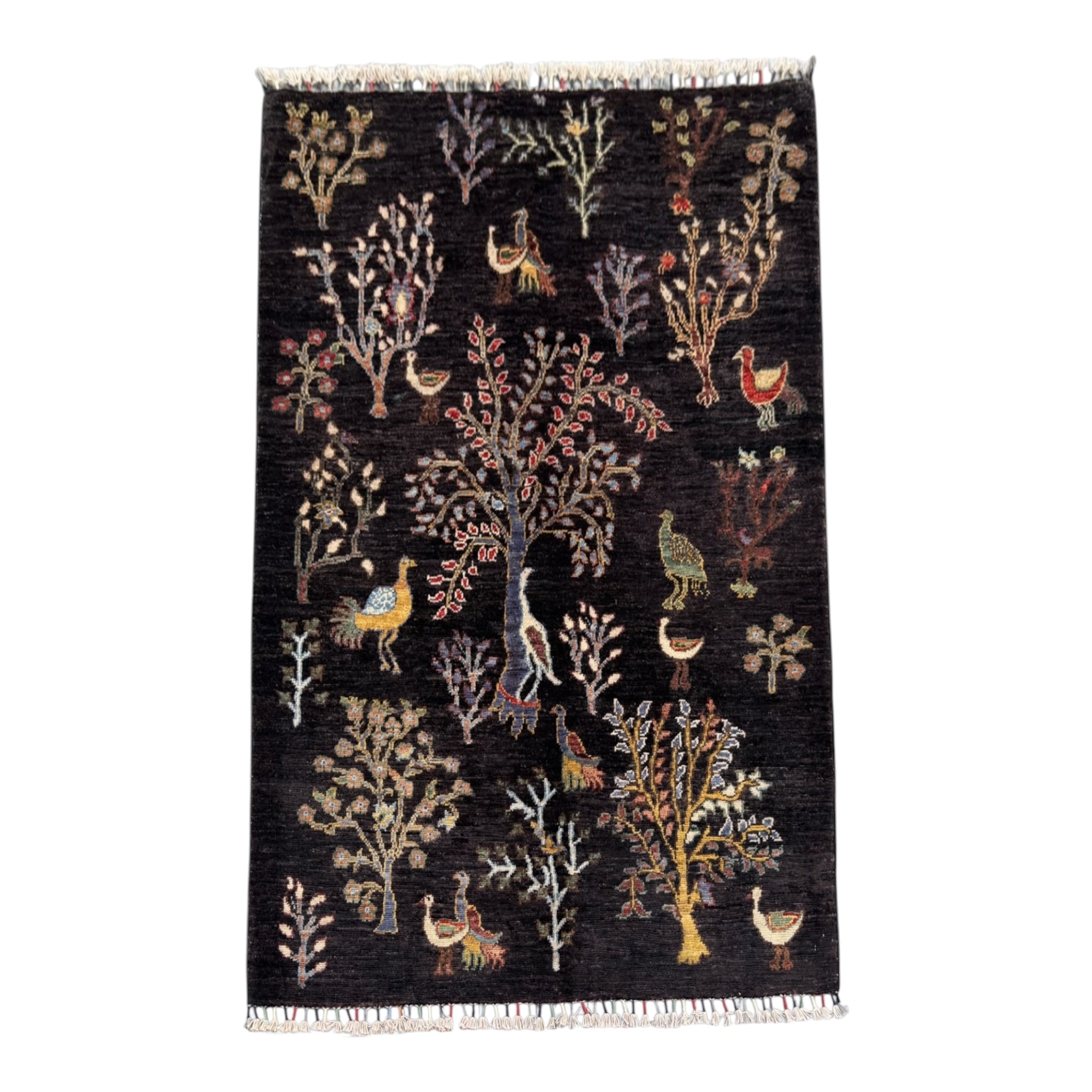 Handmade Chobi Pictorial Wool Rug 149 CM x 102 CM  SS#1405