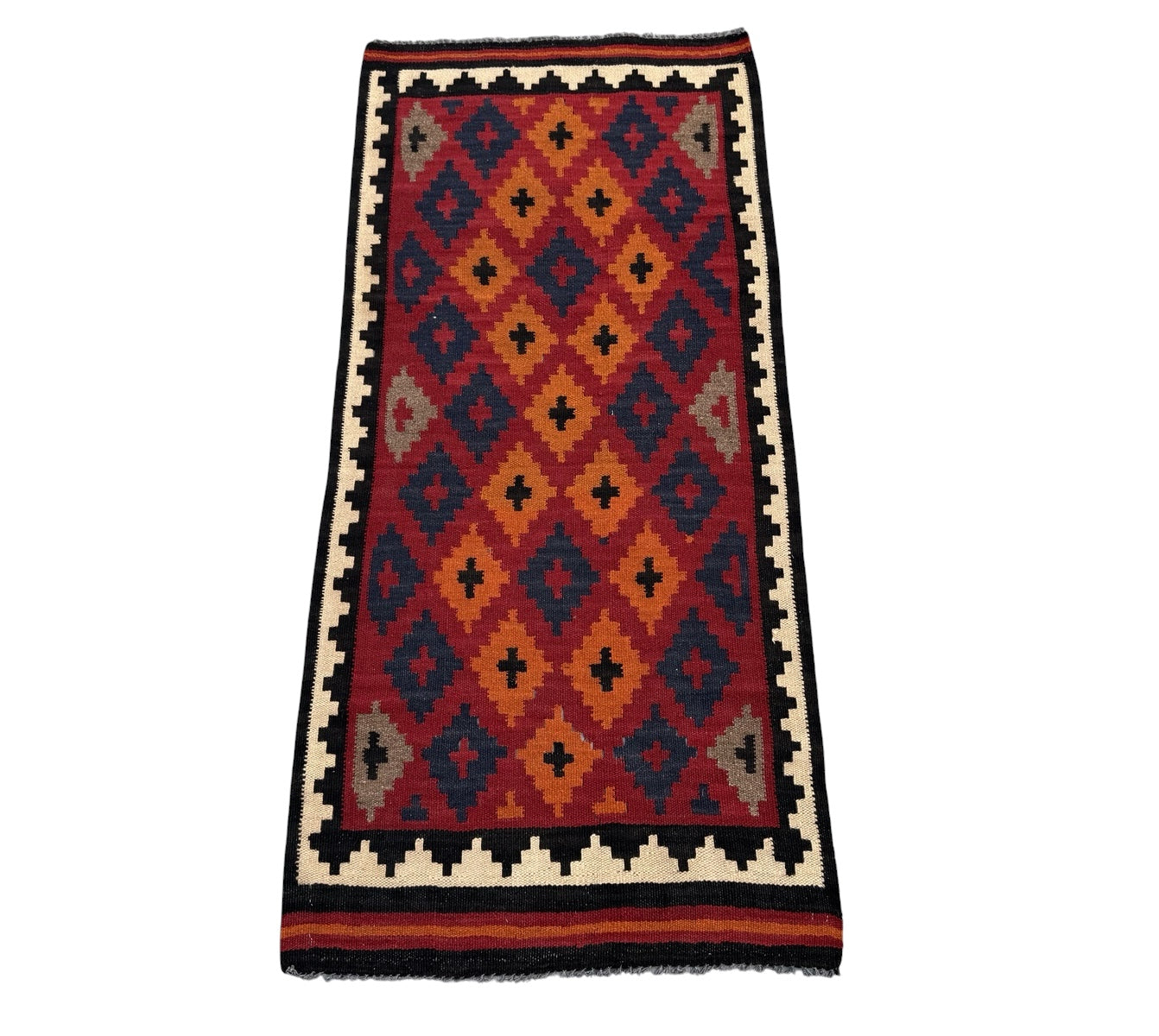 Handmade Afghan Traditional Hallway Kilim Rug  200 CM x 95 CM  SK #1399