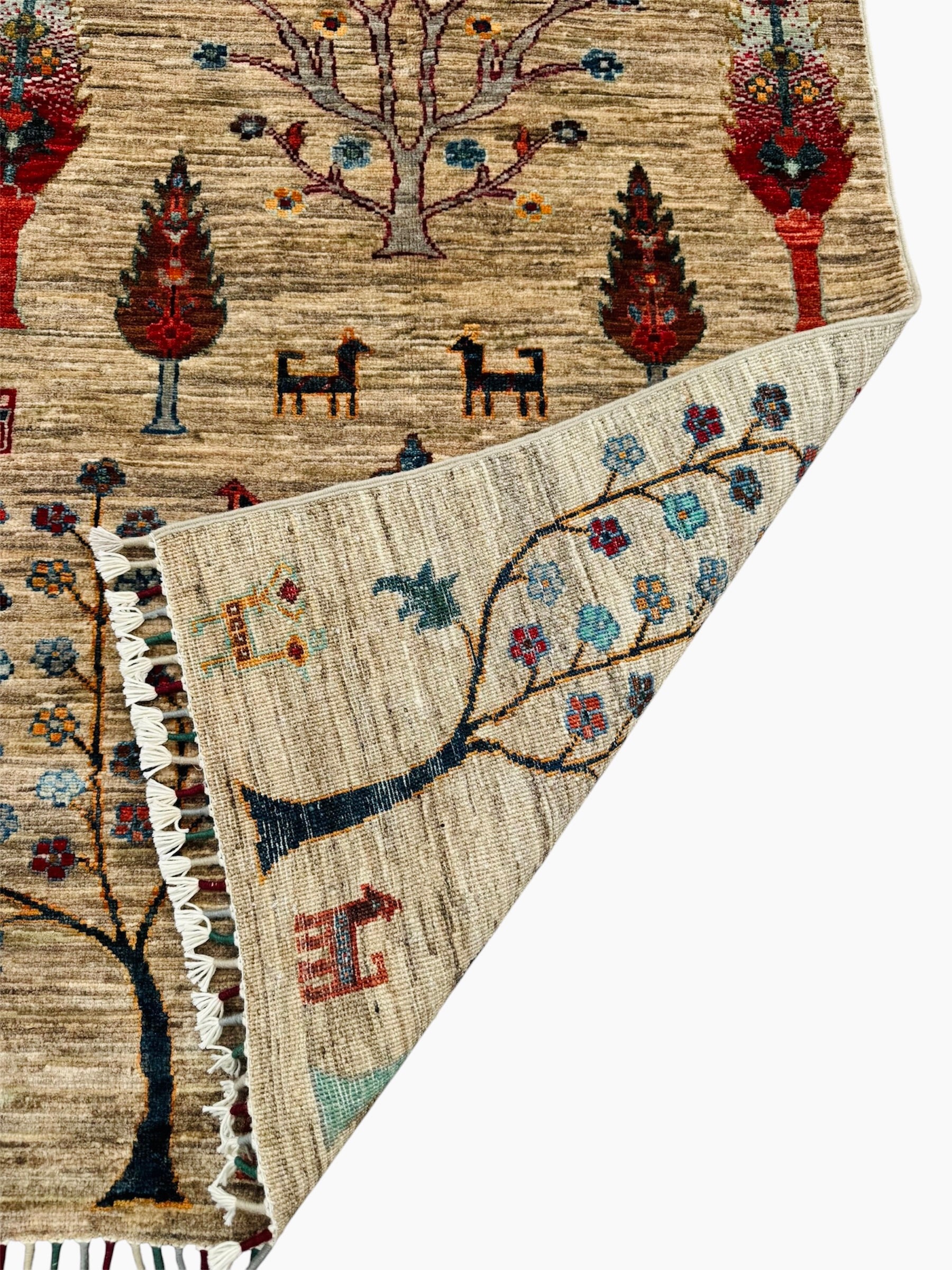 Hand Knotted Pictorial Chobi Hallway Runner Rug | 287 CM x 79 CM SK#2009