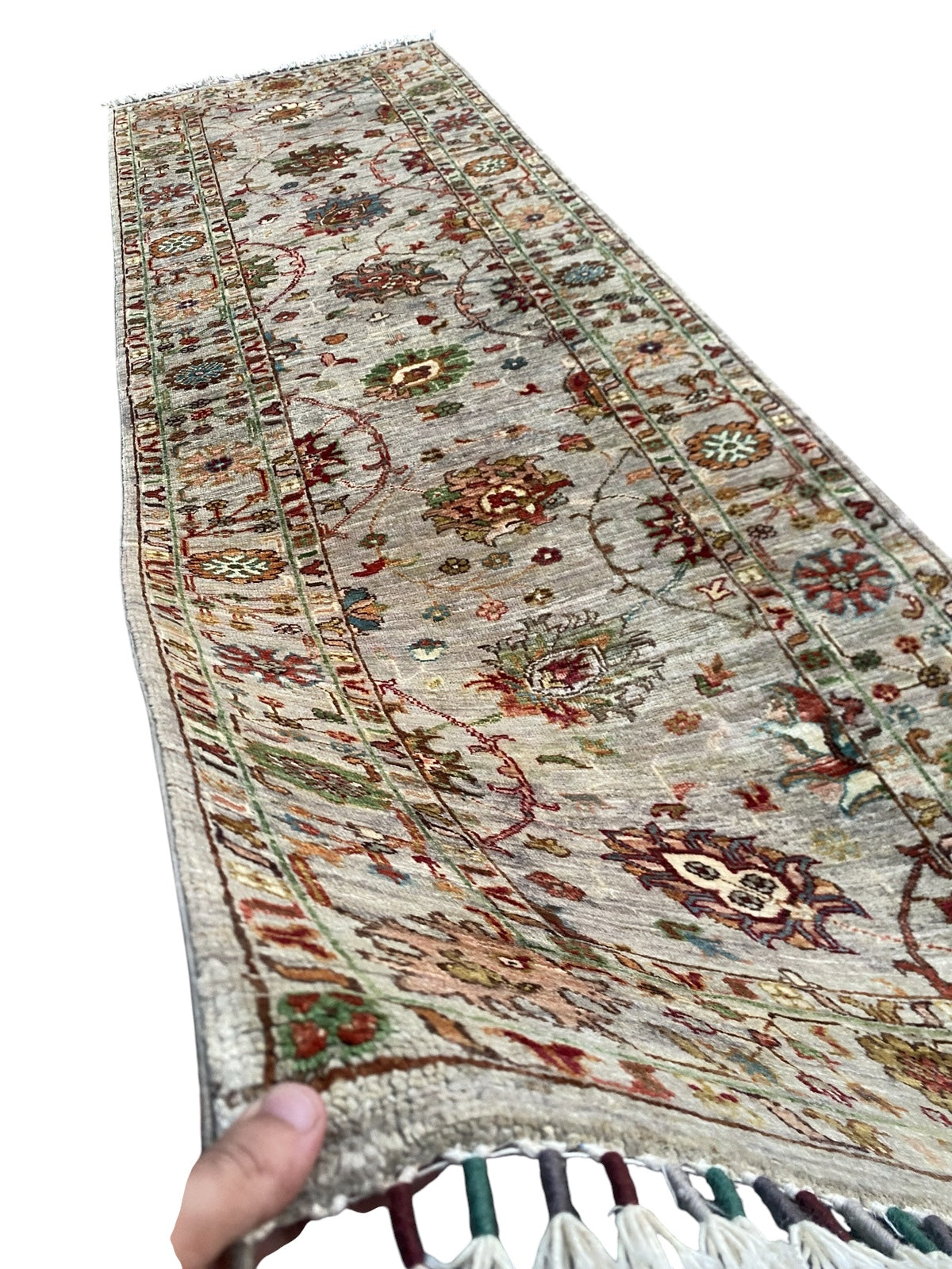 Hand Knotted  Chobi Hallway Runner Rug | 257 CM x 79 CM SK#1369