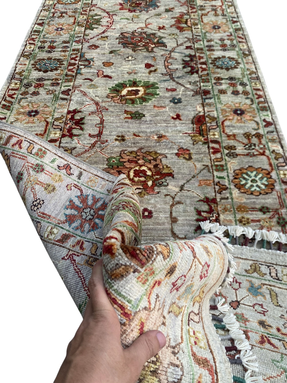 Hand Knotted  Chobi Hallway Runner Rug | 257 CM x 79 CM SK#1369