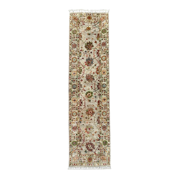 Hand Knotted  Chobi Hallway Runner Rug 257 CM x 79 CM SK#1369