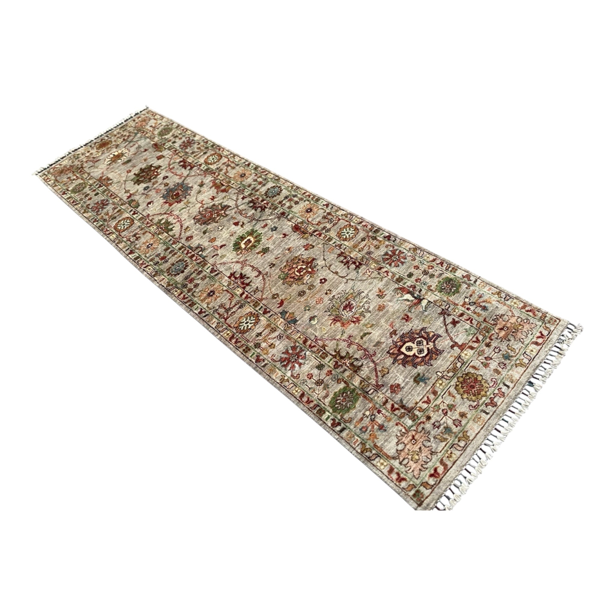 Hand Knotted  Chobi Hallway Runner Rug | 257 CM x 79 CM SK#1369