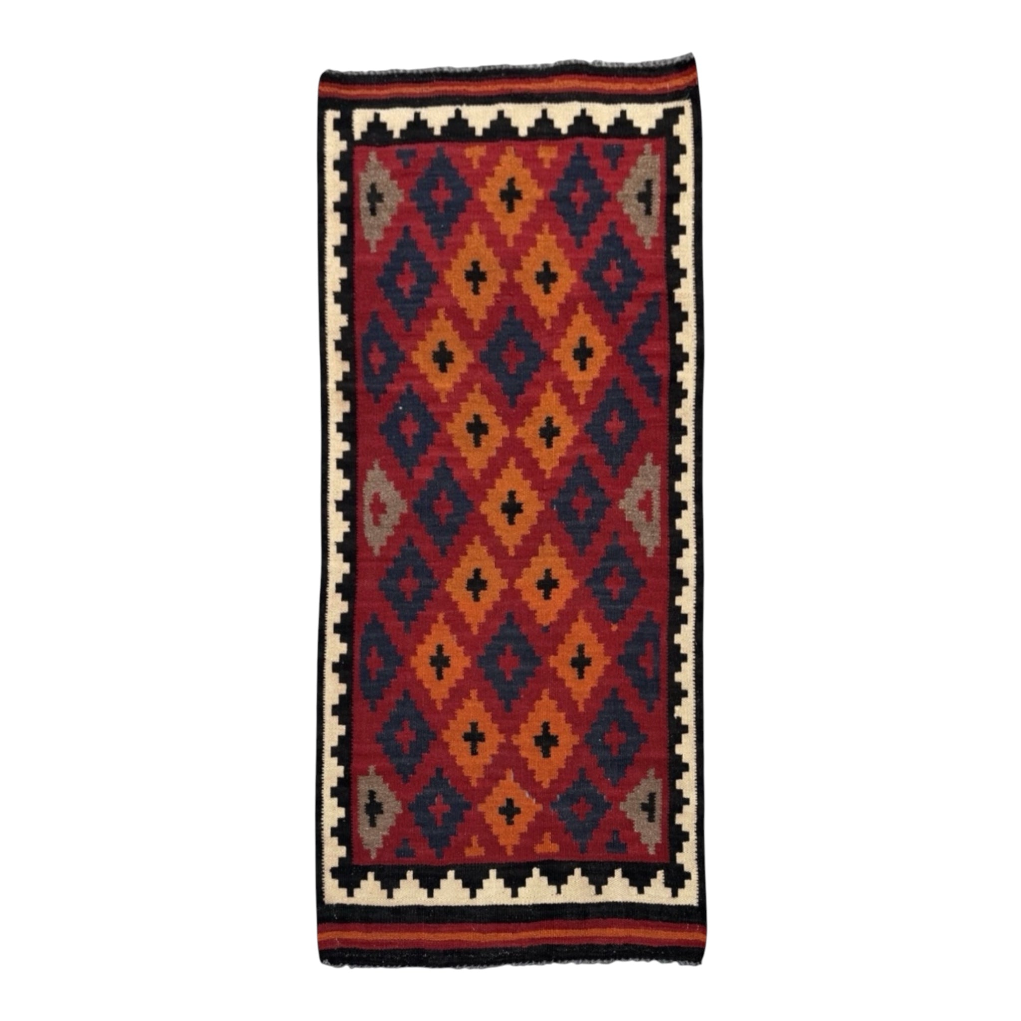 Handmade Afghan Traditional Hallway Kilim Rug  200 CM x 95 CM  SK #1399