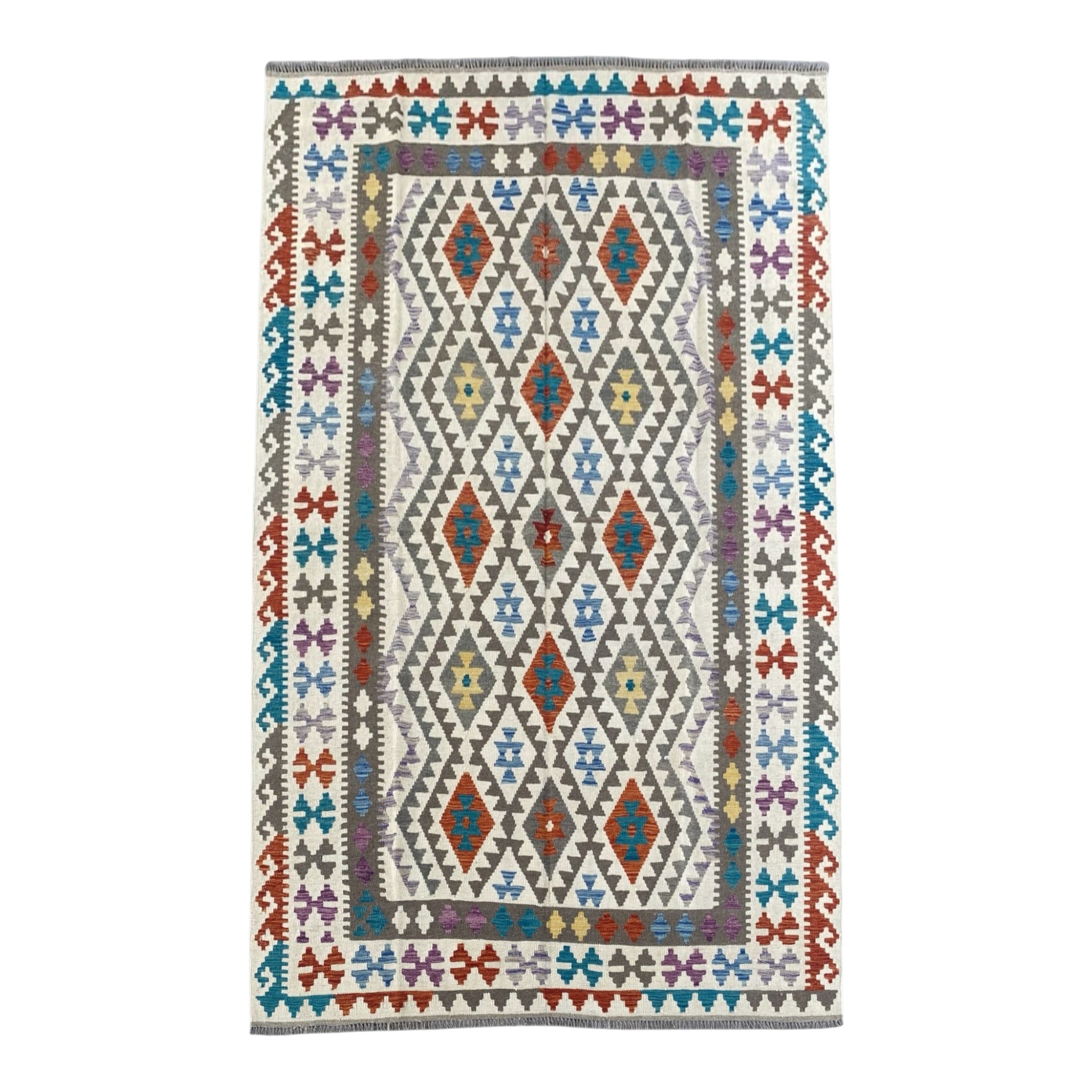 Handmade Afghan  Kilim Rug  293 CM x 197 CM  SK #1282