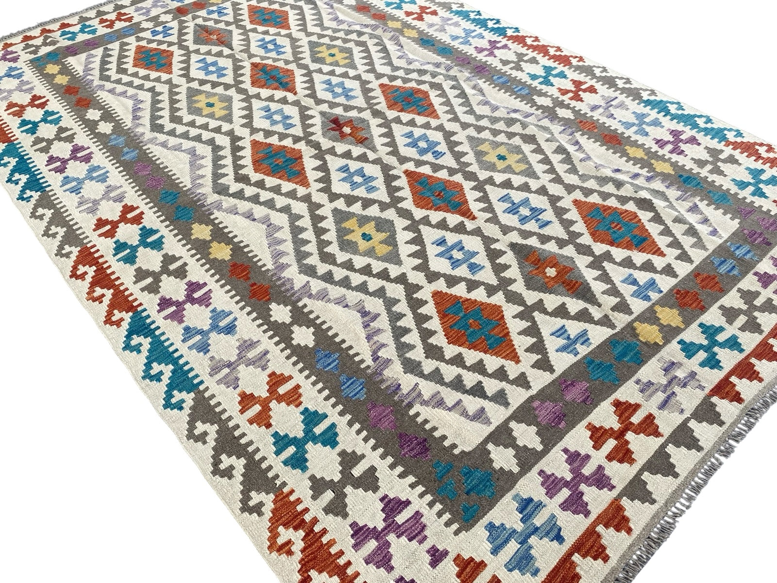Handmade Afghan  Kilim Rug  293 CM x 197 CM  SK #1282