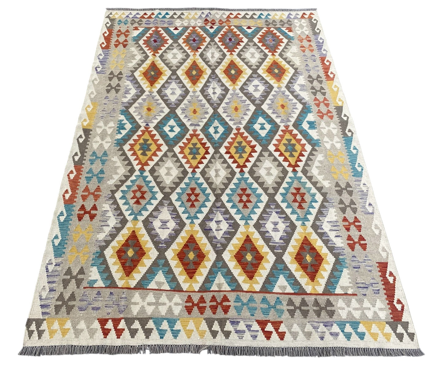 Handmade Afghan  Kilim Rug  288 CM x 196 CM  SK #1285