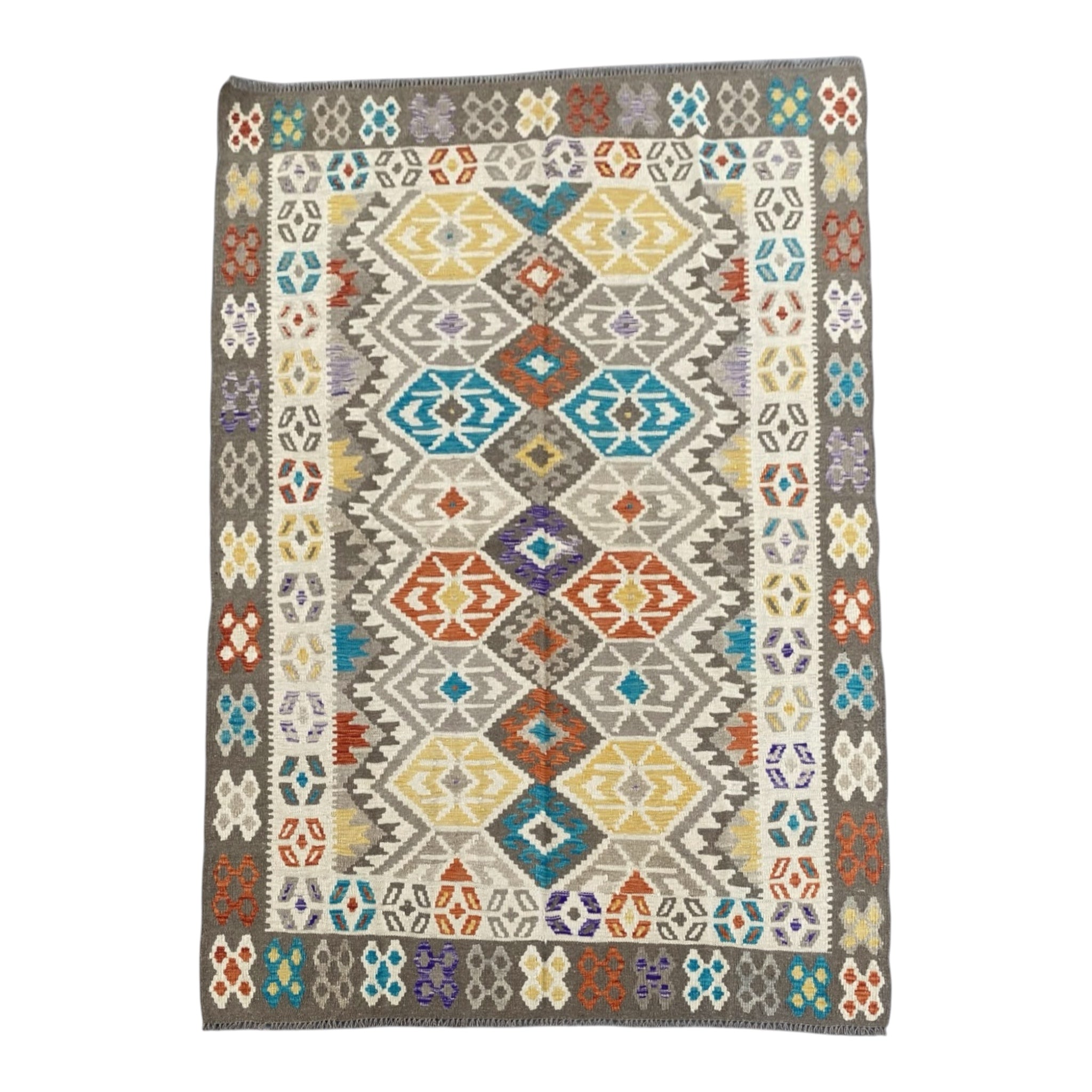 Handmade Afghan  Kilim Rug  240 CM x 179 CM  SK #1288