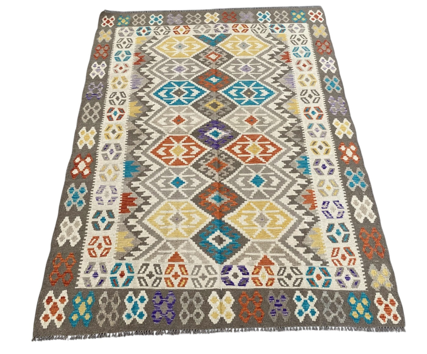 Handmade Afghan  Kilim Rug  240 CM x 179 CM  SK #1288