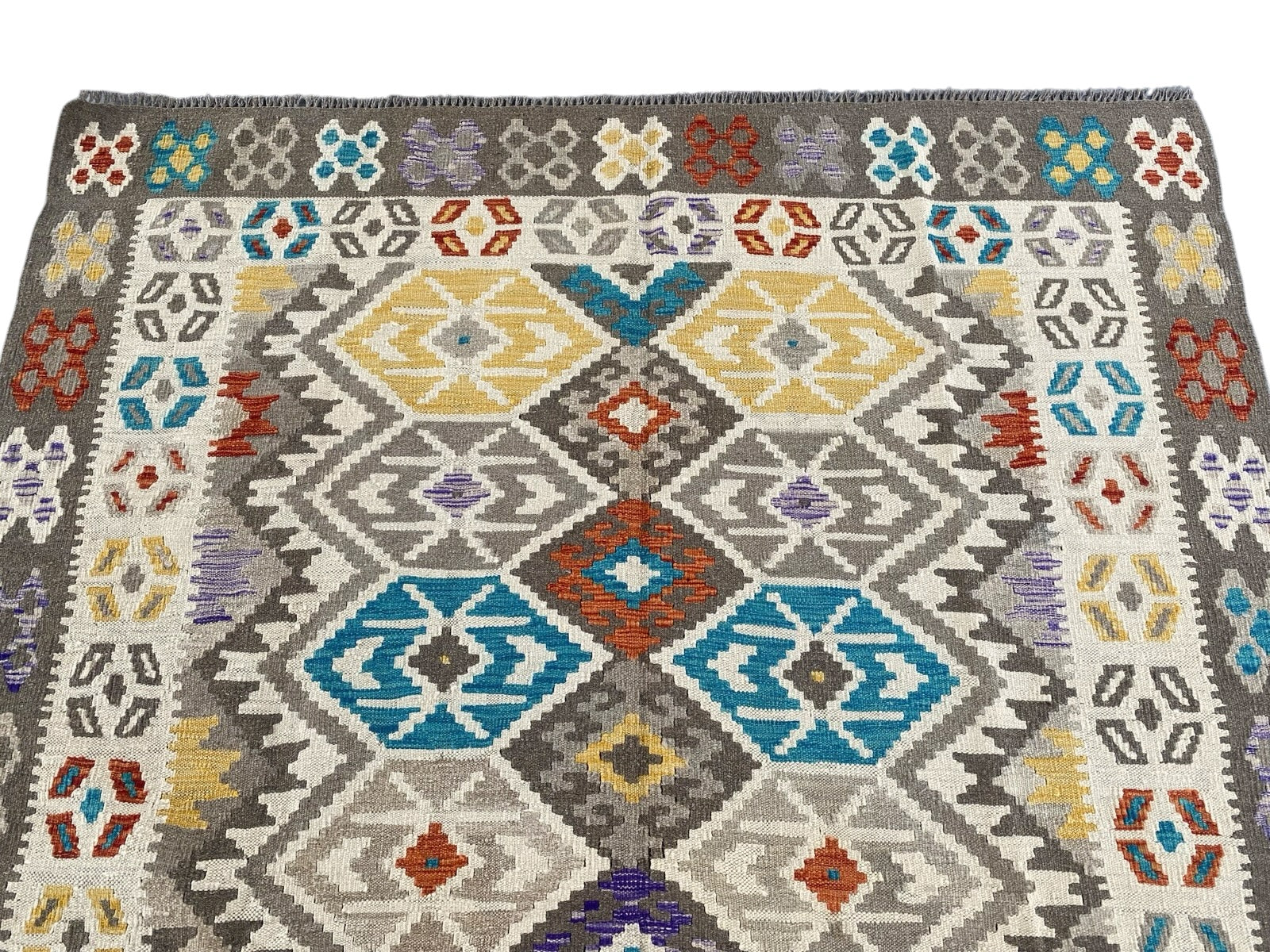Handmade Afghan  Kilim Rug  240 CM x 179 CM  SK #1288