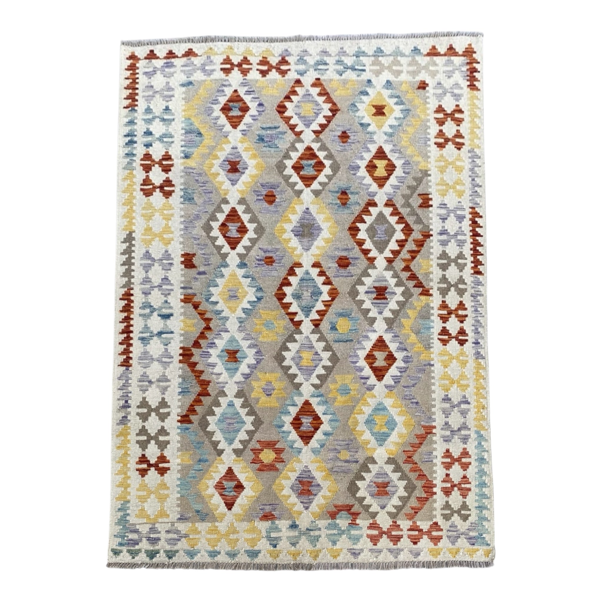 Handmade Afghan  Kilim Rug  193 CM x 147 CM  SK #1231