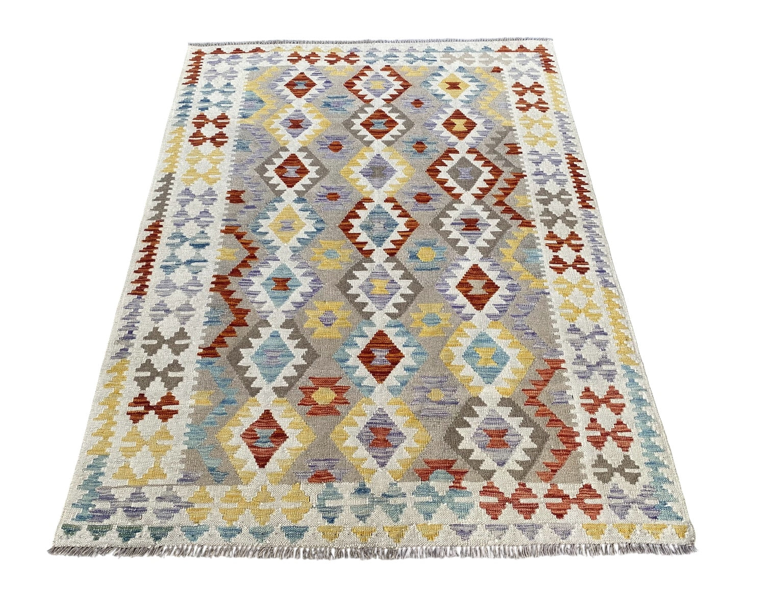 Handmade Afghan  Kilim Rug  193 CM x 147 CM  SK #1231