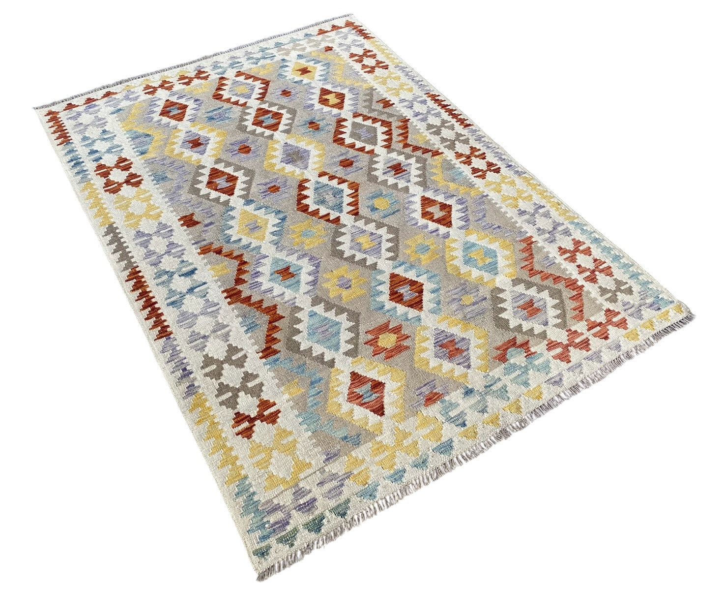 Handmade Afghan  Kilim Rug  193 CM x 147 CM  SK #1231
