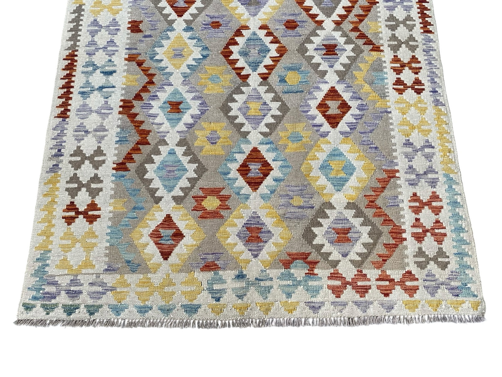 Handmade Afghan  Kilim Rug  193 CM x 147 CM  SK #1231